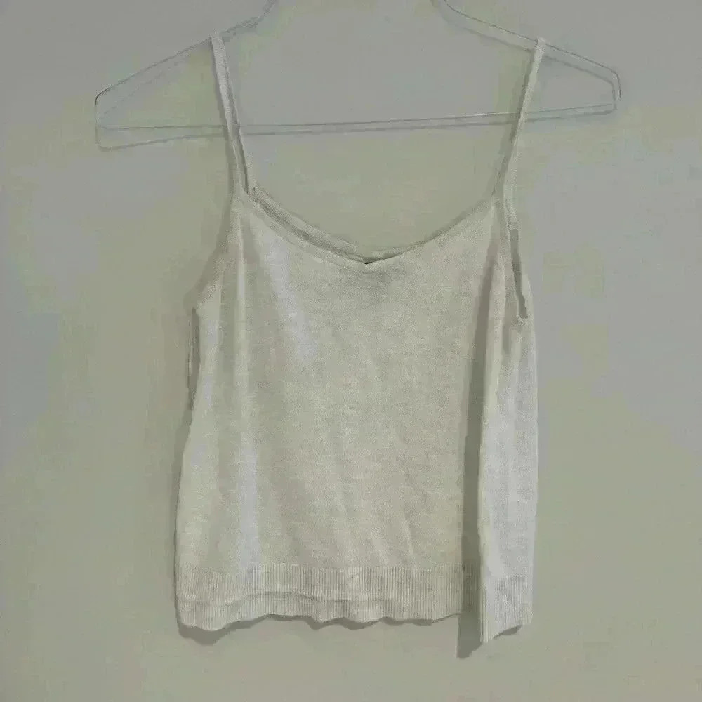 Banana Republic White Tank Top Size Small Like New